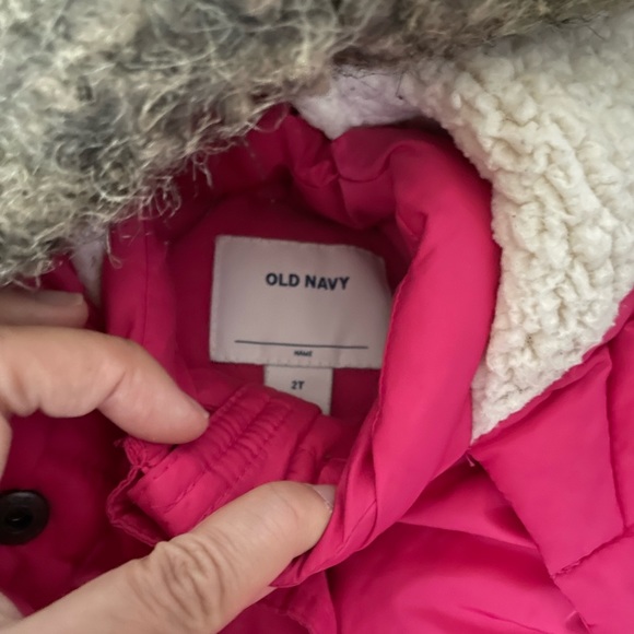 Old navy pink hooded winter snow jacket & pant set pink girls toddler 2T - Picture 2 of 5